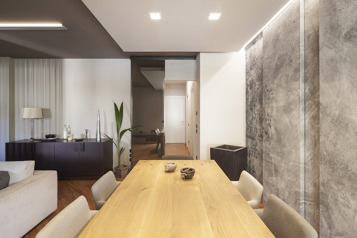 Foto di progetto di Machina Architetti Associati: Appartamento T a Treviso. Veduta interno primo piano. 2017